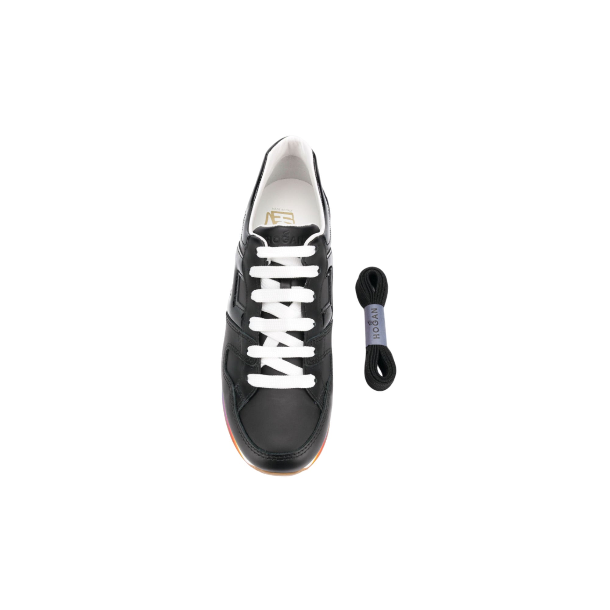 Hogan H421 Micro Rainbow Платформенные кроссовки, черный — фото 4