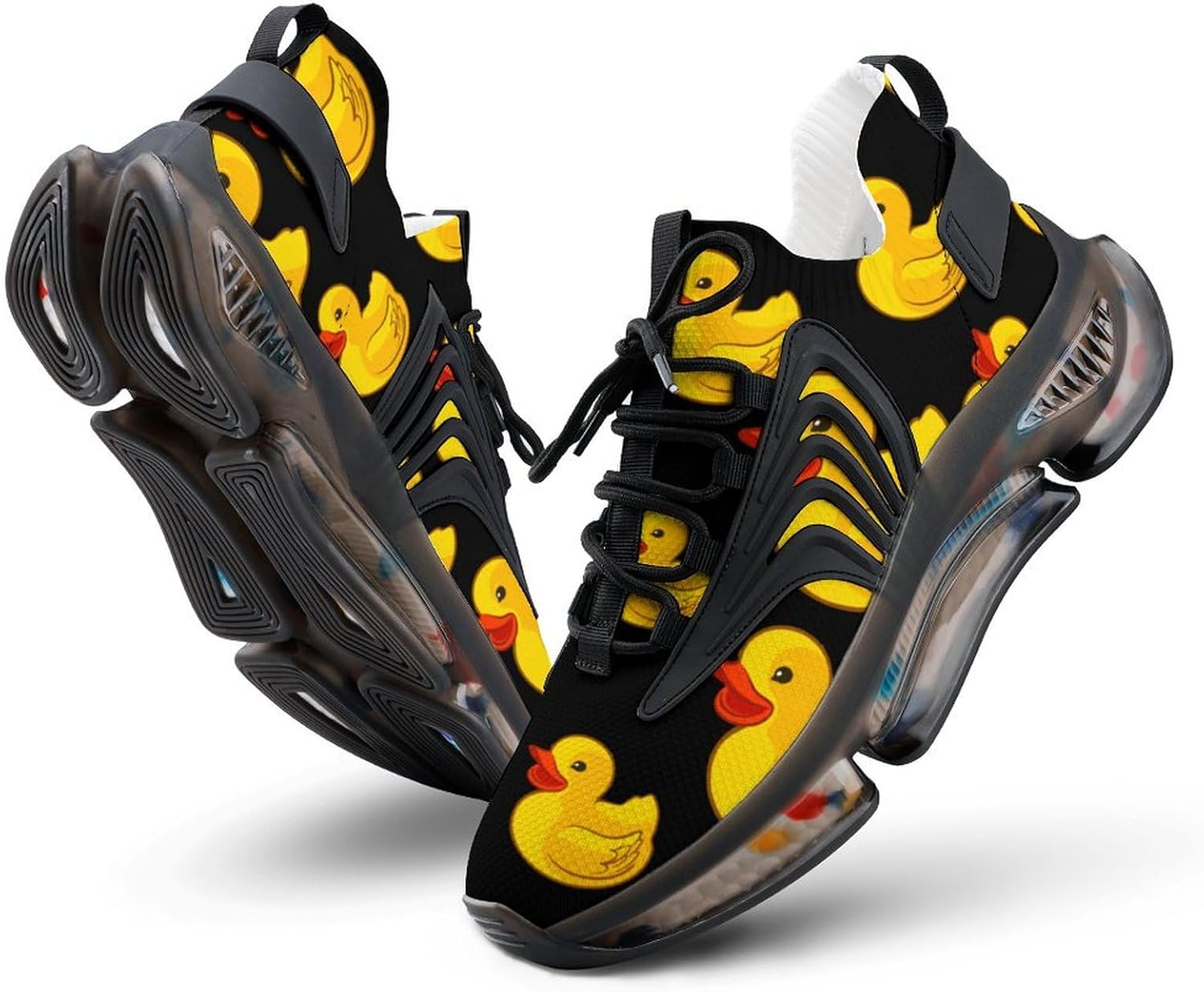 

Мужские кроссовки Rubber Yellow Duck для бега, легкие для ходьбы и тенниса, с мягкой подошвой и эластичной амортизацией, баскетбольные кроссовки Gyauolop339, 12men（EUR46） Style