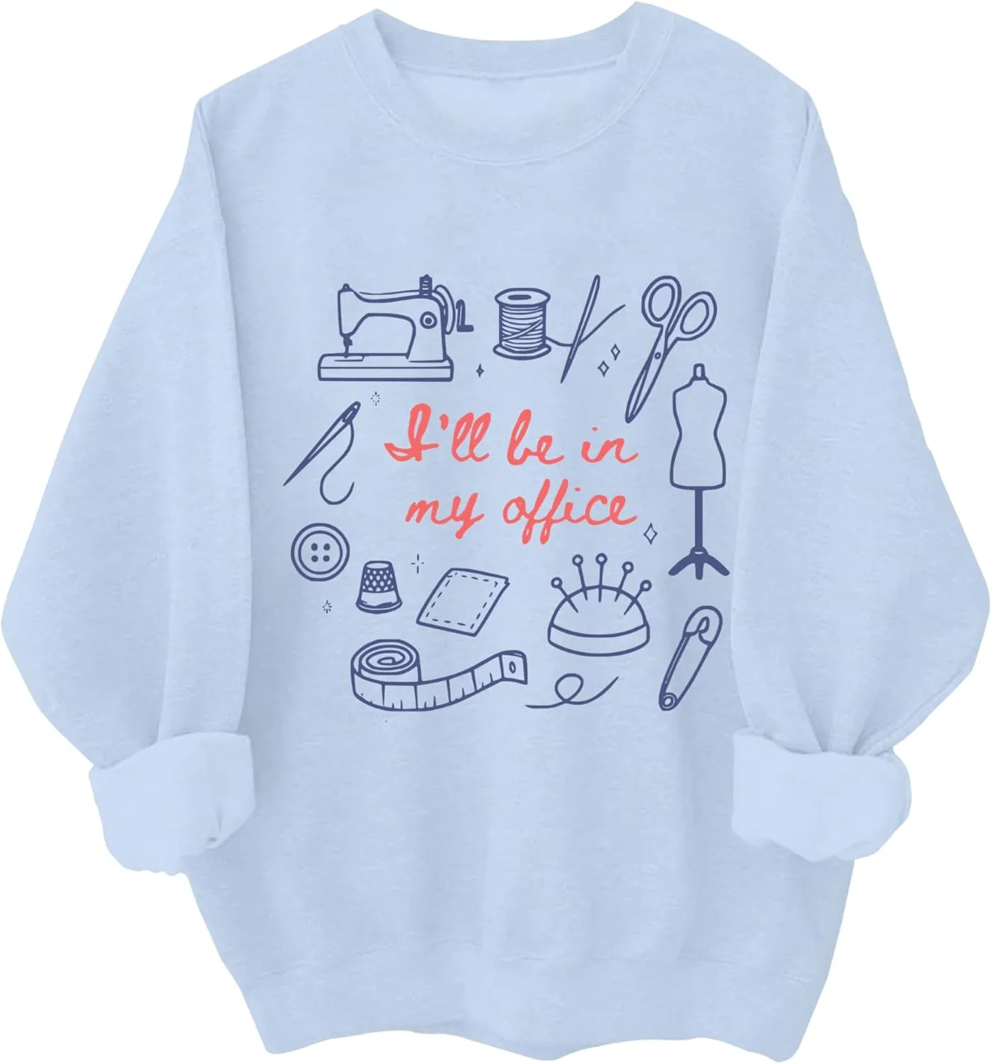 

Толстовка с принтом "I'll Be In My Office" для любителей шитья Relliot