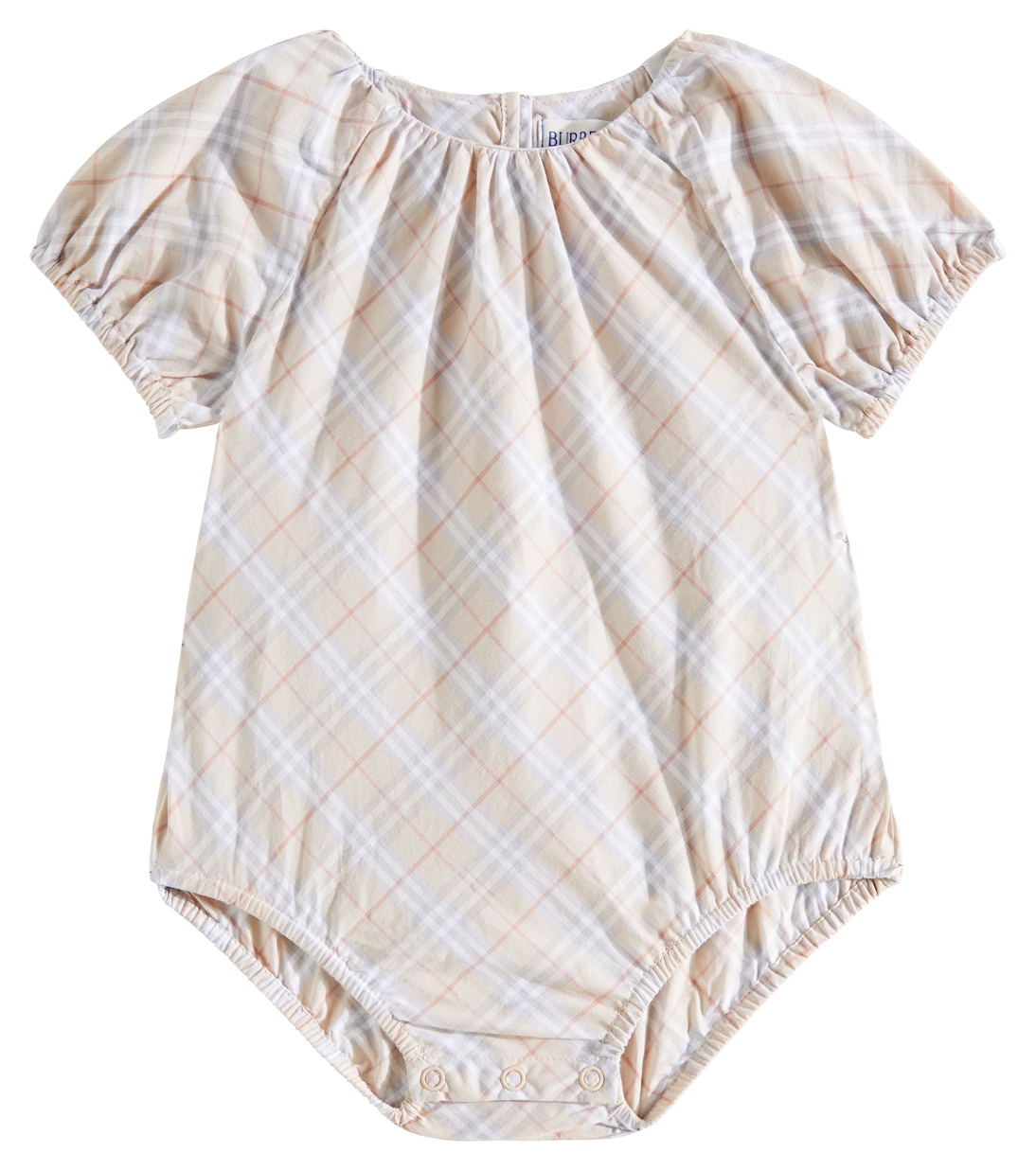 

Детский клетчатый боди Burberry Kids, Pale Stone Ip Check