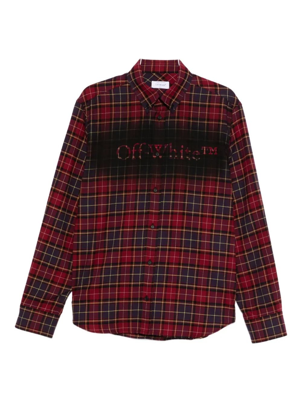 

Рубашка с логотипом OFF-WHITE, красный