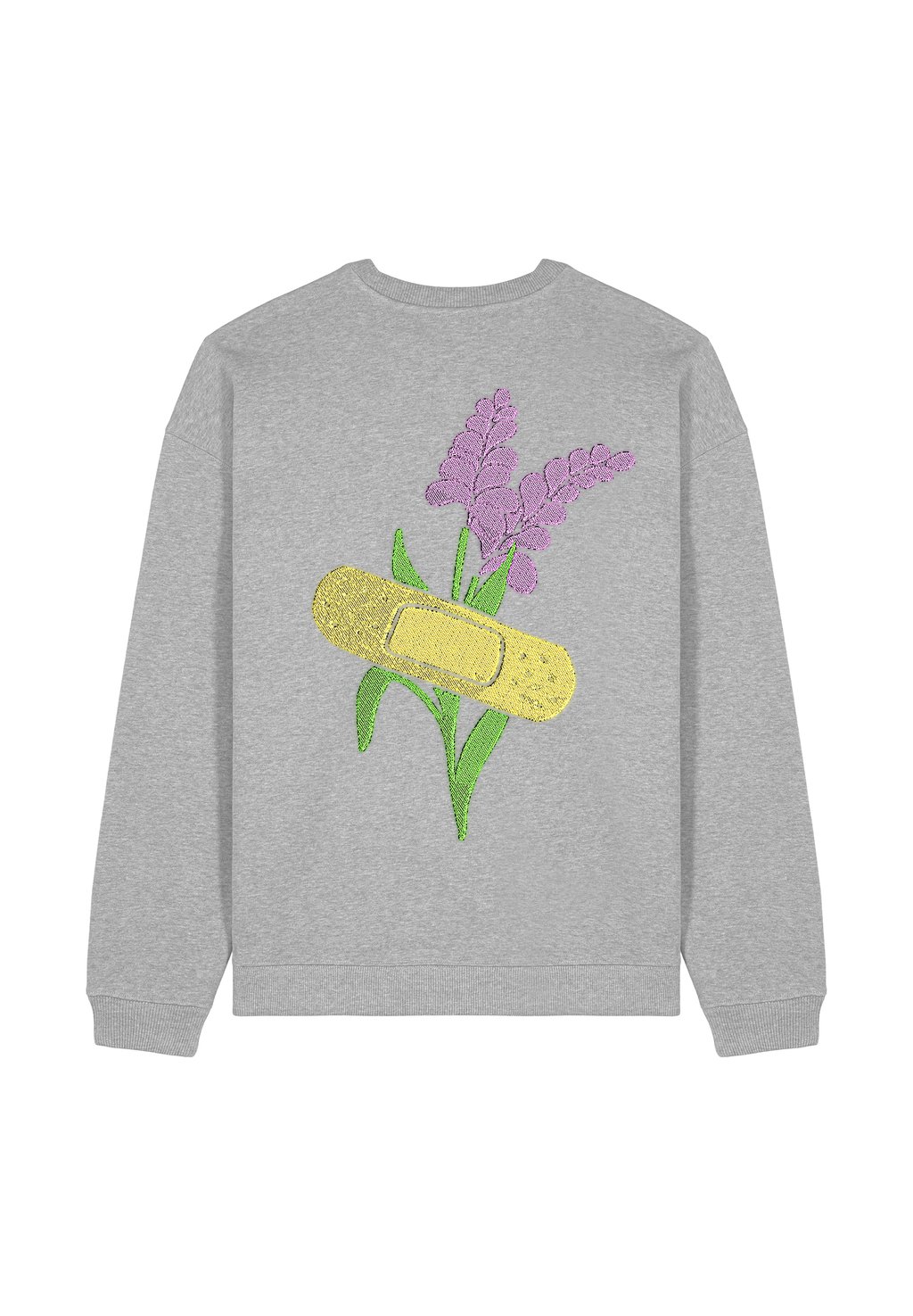 

Толстовка BANDAGE BACK PRINT UNISEX Mira Paris, пятнистый серый