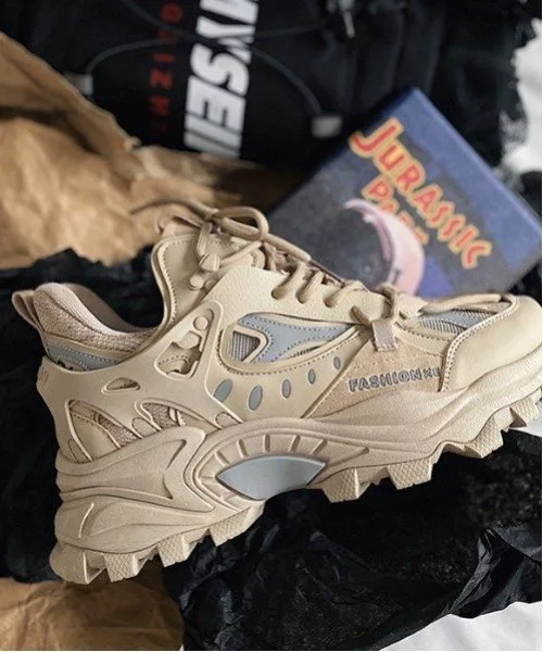 Неравномерные туфли большого силуэта Aimoha Mens, beige — фото 2