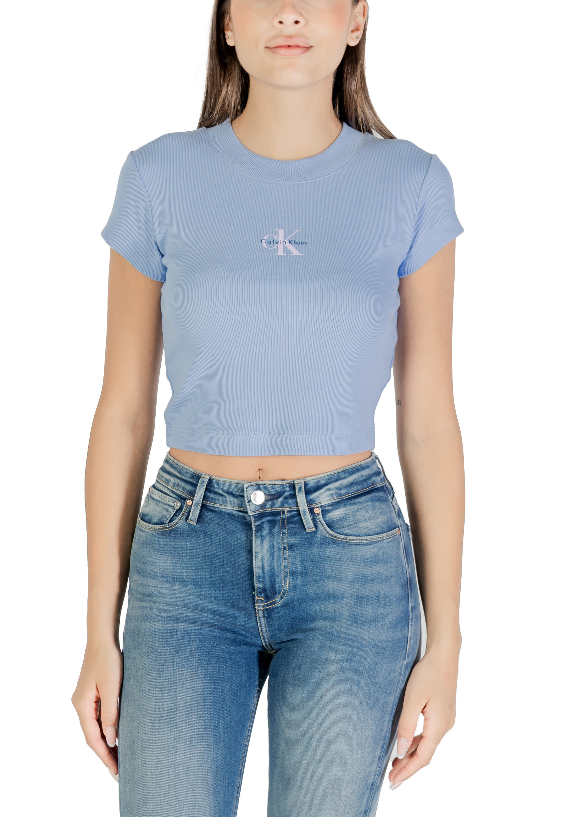 

Топ Calvin Klein Jeans, светло-голубой
