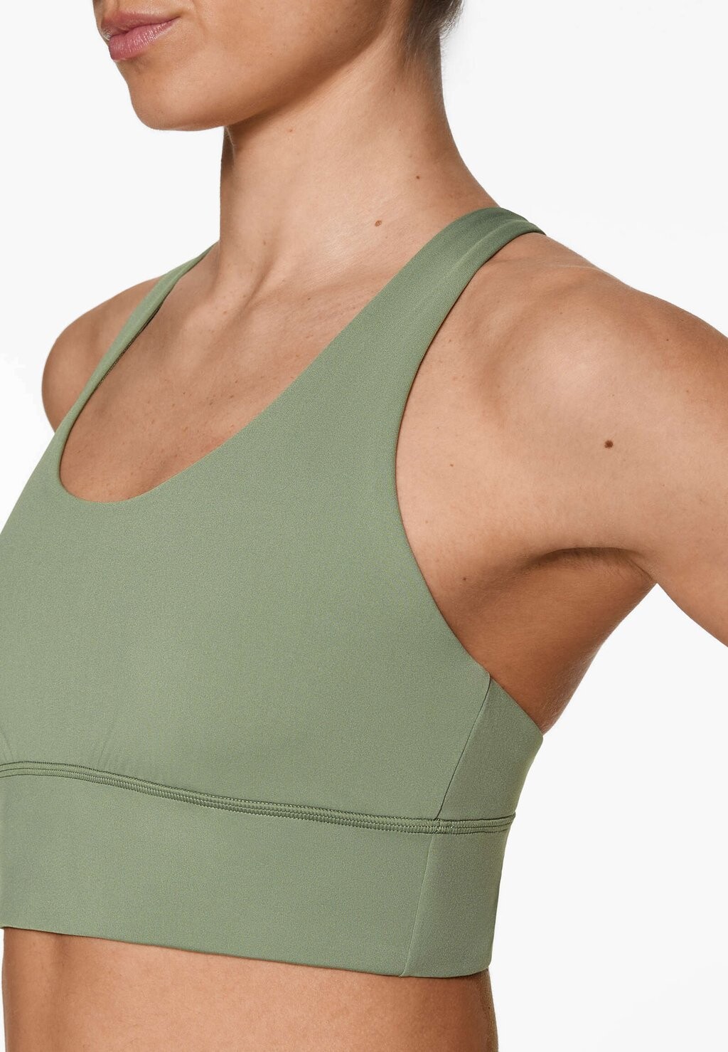 

Спортивный бюстгальтер для легких видов спорта Comfortlux Strappy Back OYSHO, крапчатый зеленый