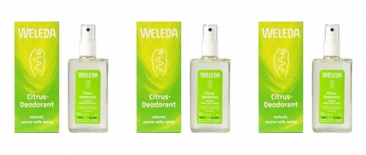 Дезодорант Weleda Citrus 100 мл, набор из 3 штук Weleda