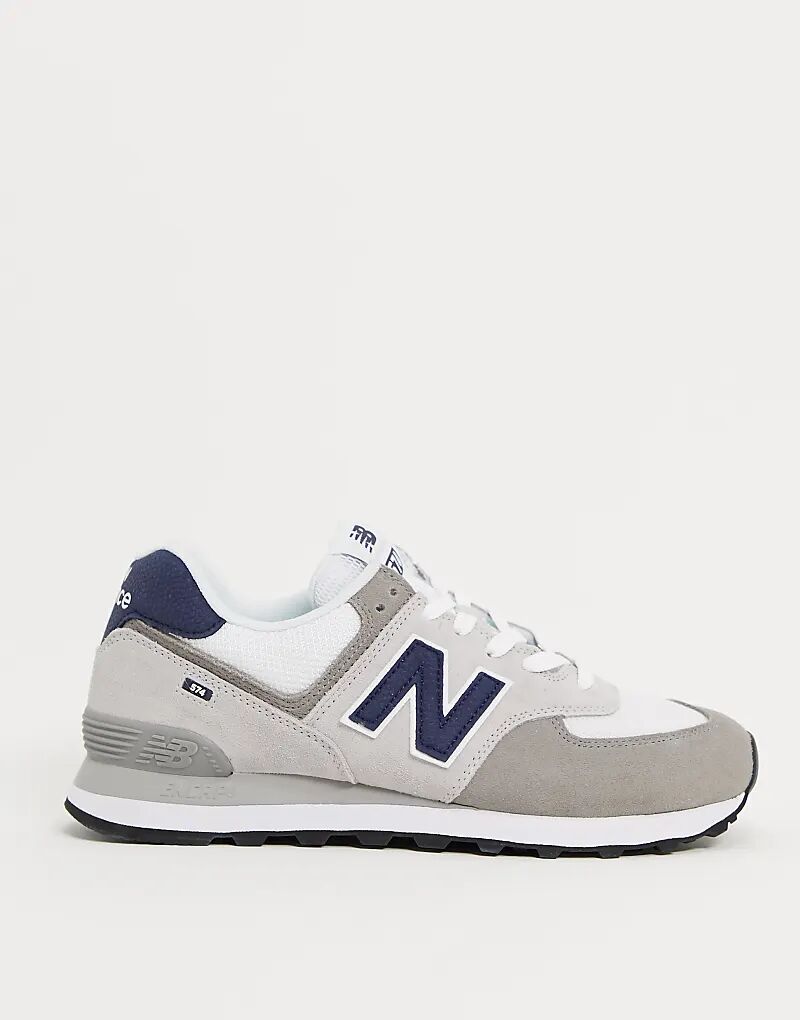 

574 кроссовки из светло-серой замши New Balance