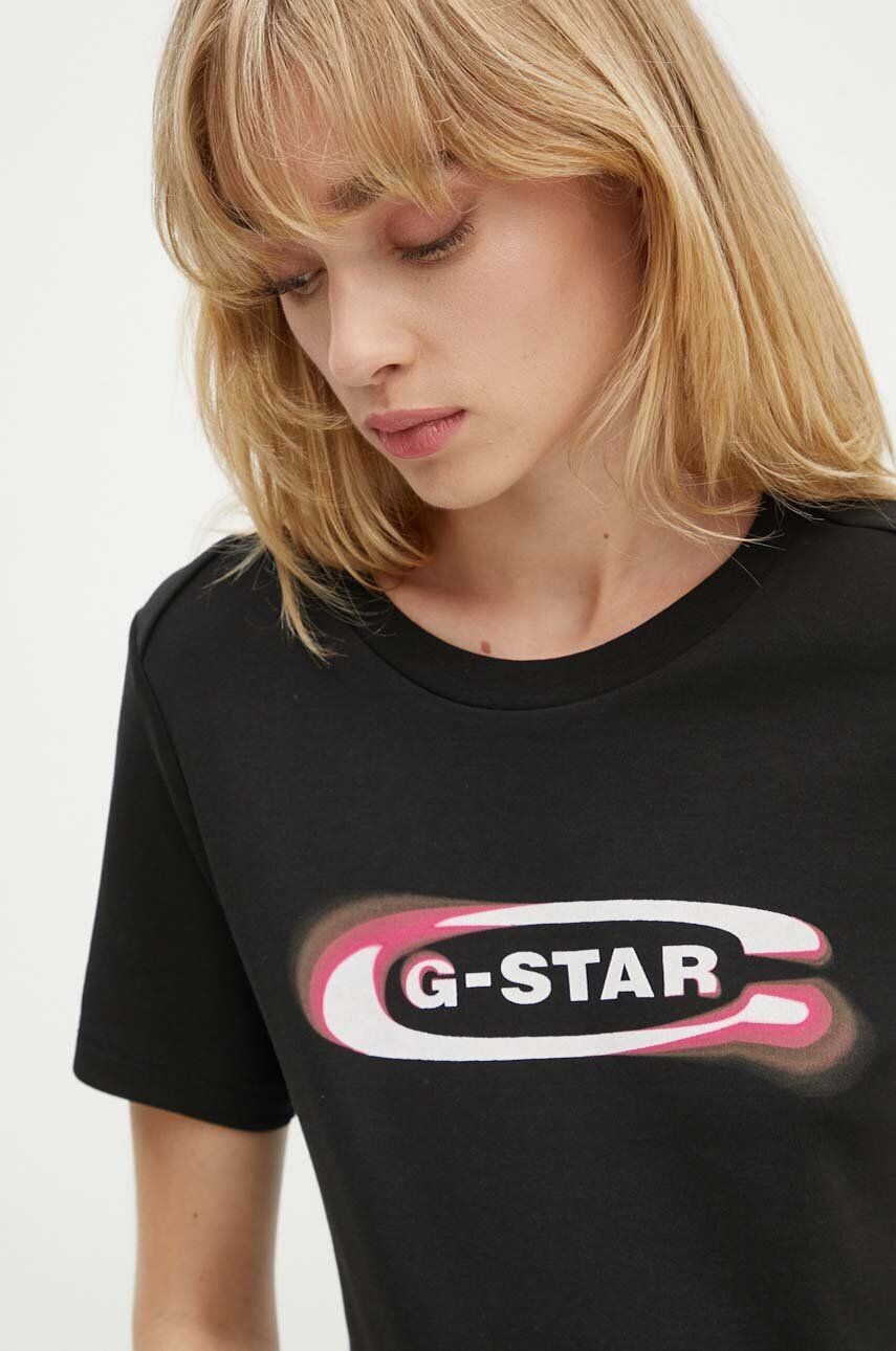 

Хлопковая футболка G-Star Raw, черный