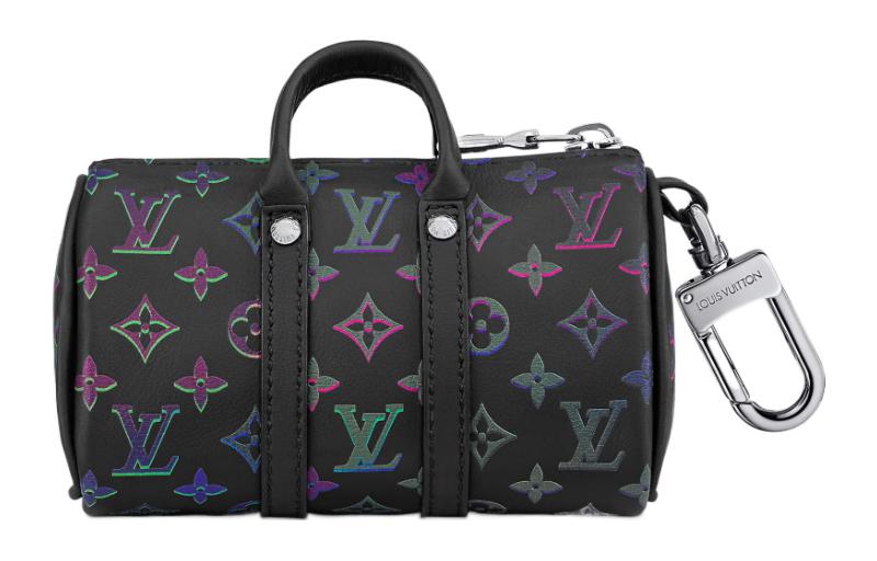 

LOUIS VUITTON Ключница и брелок для сумки Spotlight Mini Keepall черный Бореалис