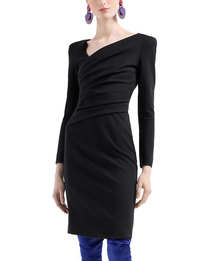 

Асимметричное платье Emporio Armani, черный