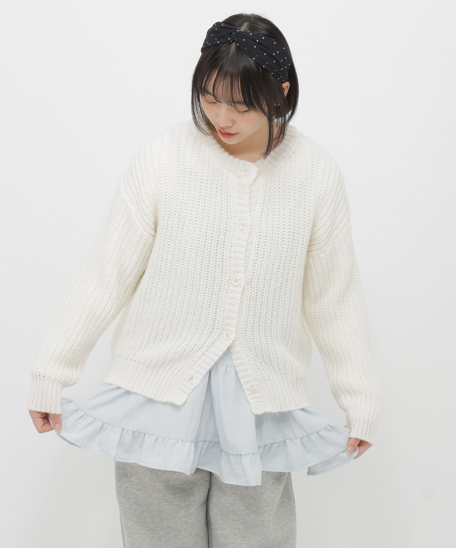 2SET*Кардиган*Туника/И ЛЮБОЙ ДРУГОЙ/636236 GLOBAL WORK, Off White 05