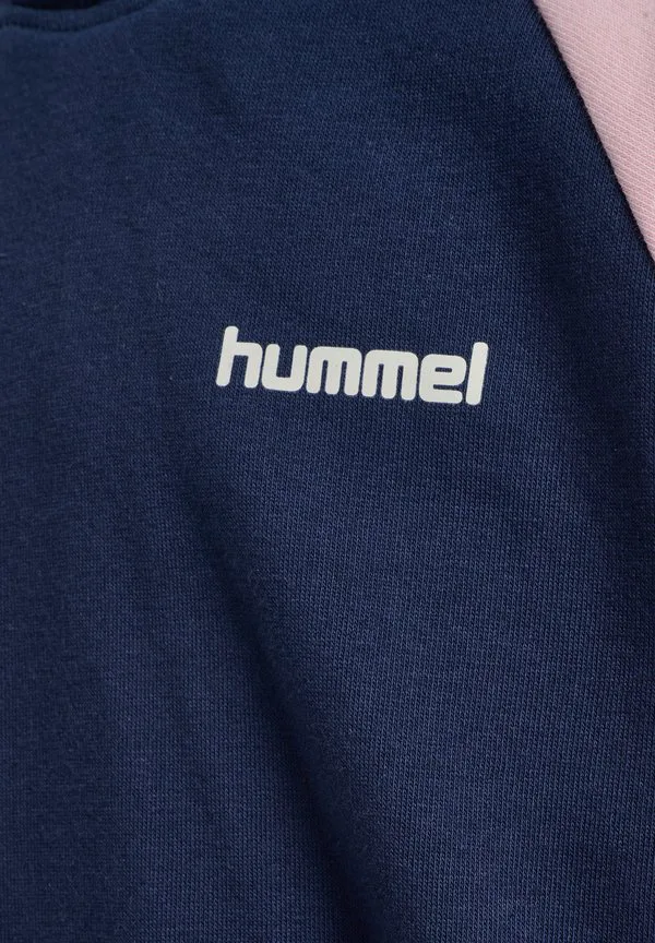 Свободная блочная толстовка Hummel, Dress Blue Roseate Spoonbill — фото 3