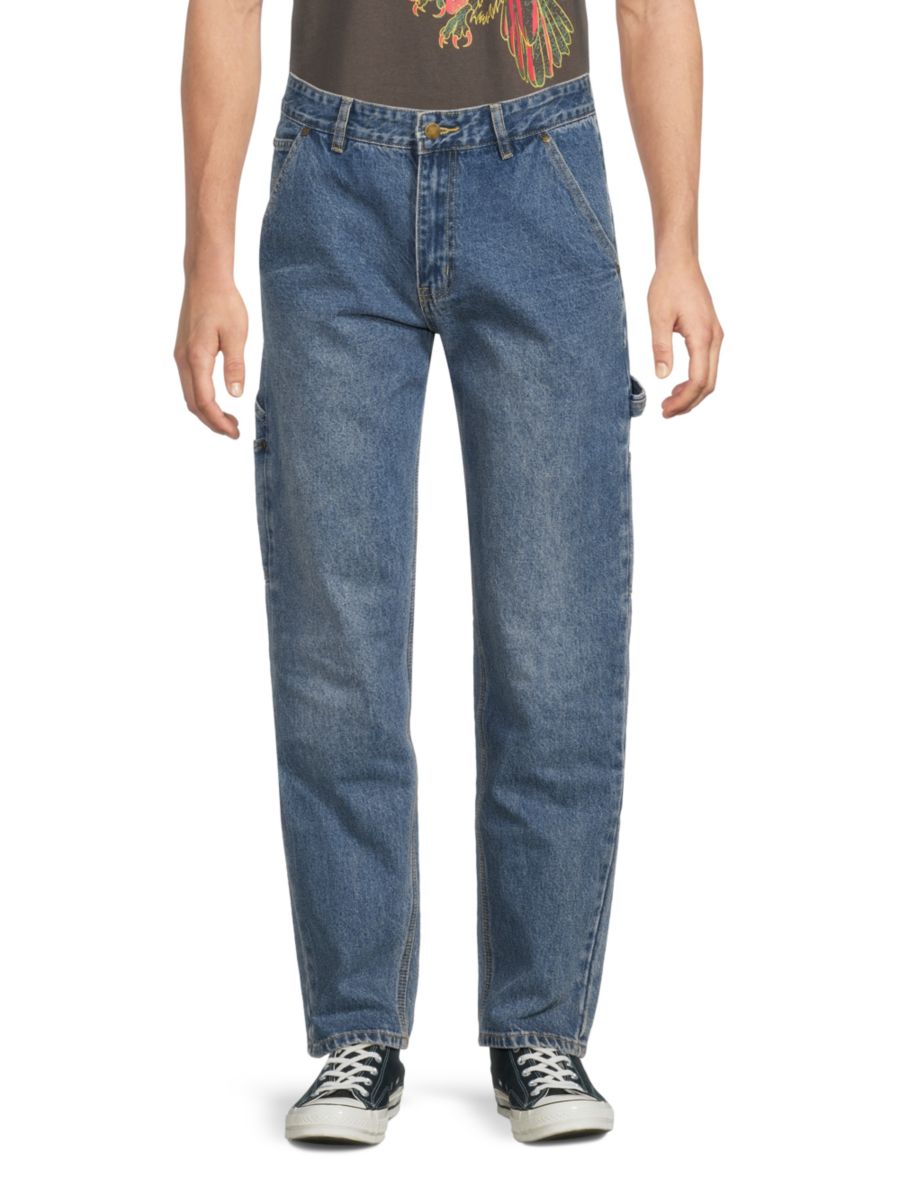 

Джинсы Carpenter темно-синего цвета по щиколотку Wesc, цвет Mid Wash