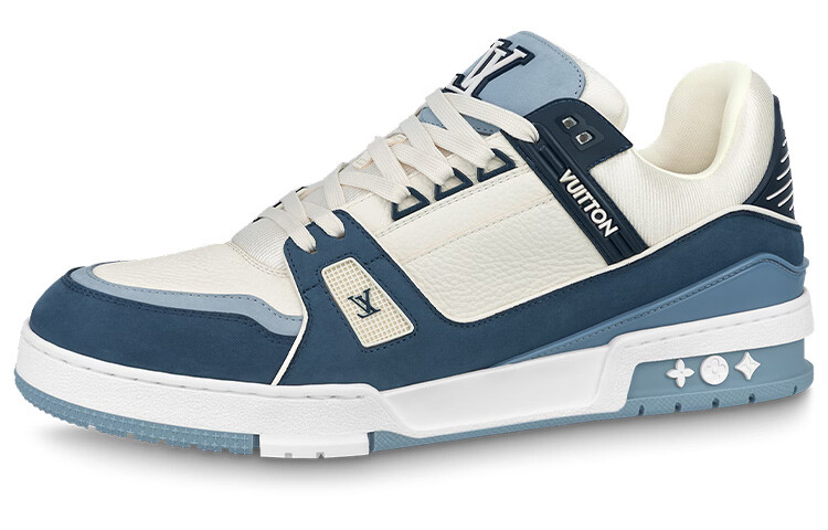 Кроссовки унисекс Louis Vuitton Trainer, белый/темно-синий