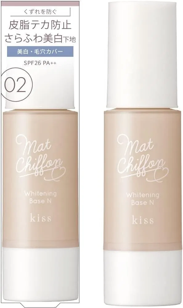 Тональная основа Kiss SPF26 PA++ Matte Chiffon UV Whitening Base N 02 Natural, 37 г