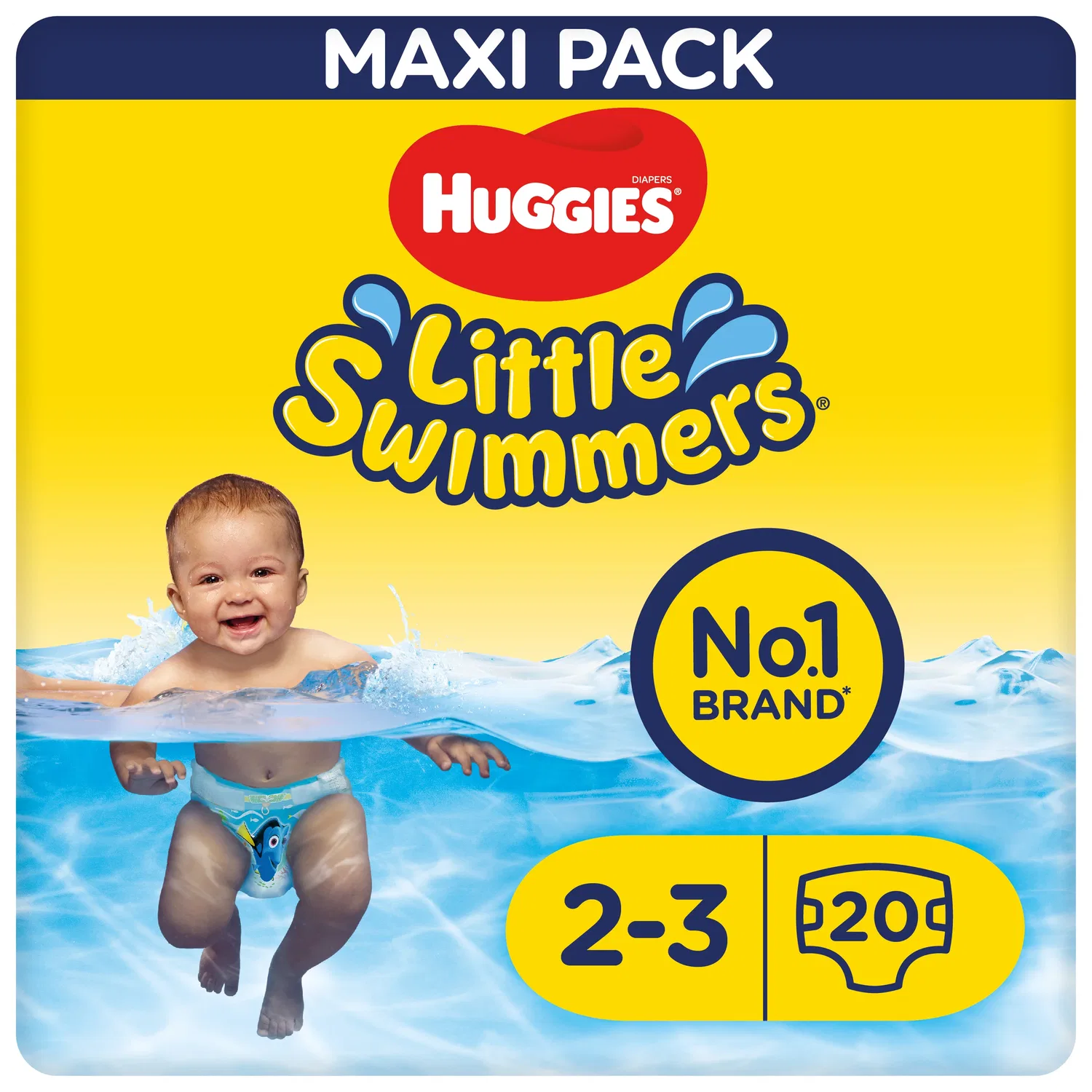 Подгузники для плавания, одноразовые, Huggies Little Swimmers, белый