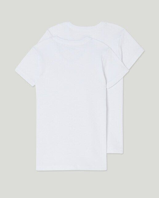 Комплект из 2 плюшевых термофутболок с короткими рукавами Cotton Juice, белый — фото 3