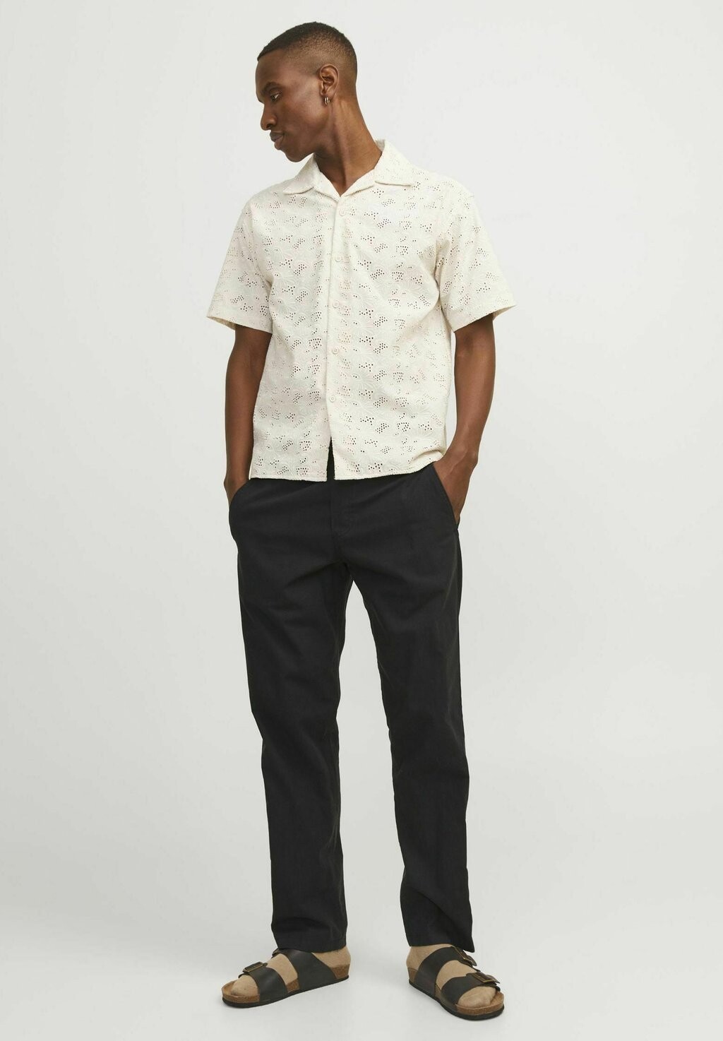 

Брюки Jpstkane Jjsummer Linen Blend Jogger Jack & Jones, черные