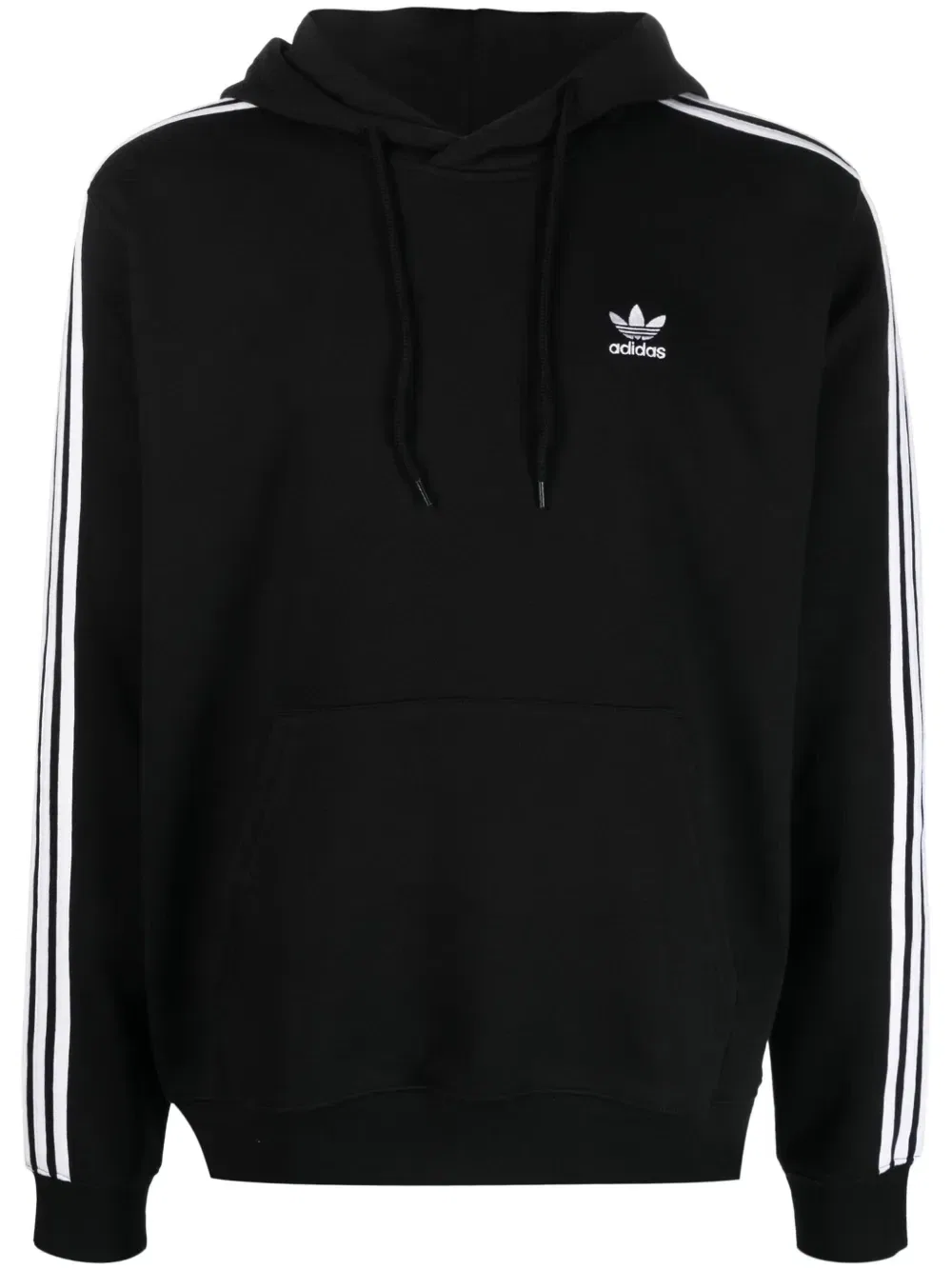 Худи с кулиской и логотипом adidas, черный