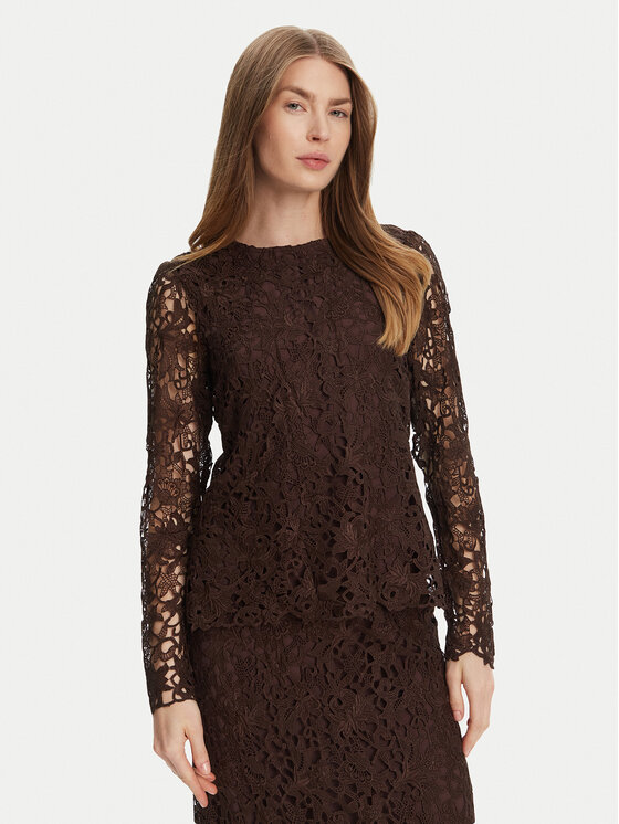 

Блузка slim fit Sago Wini BBW4516 Bruuns Bazaar, коричневый