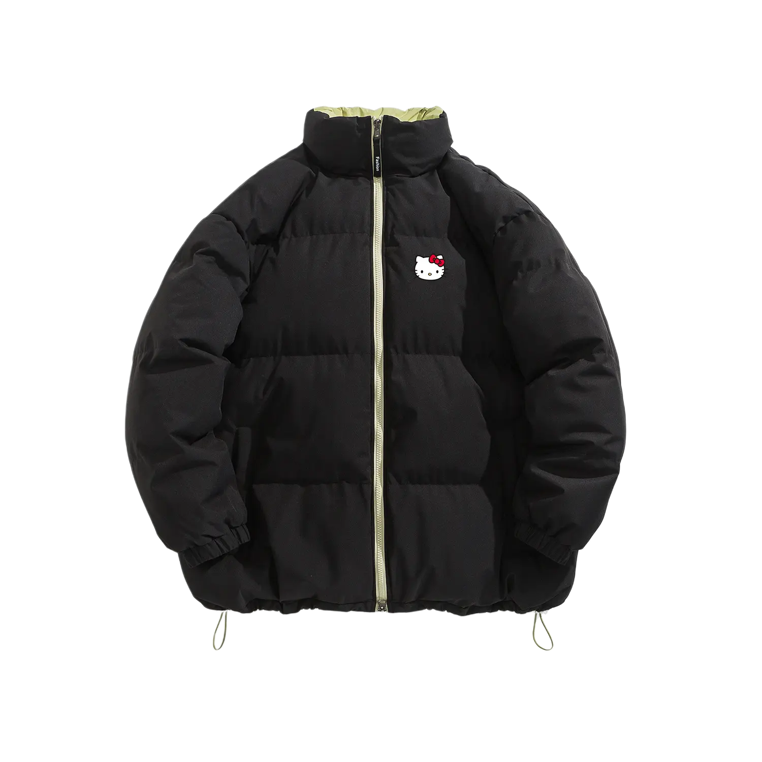 

Hello Kitty Hello Kitty SS25 пуховик Unisex Sanrio, черный/зеленый