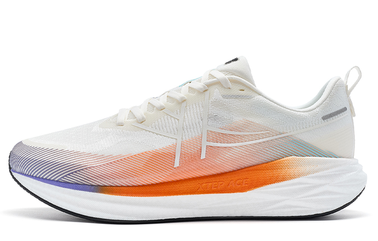 

XTEP Кроссовки мужские China Post x Low Top Sail White/Periwinkle Purple/Lava Orange