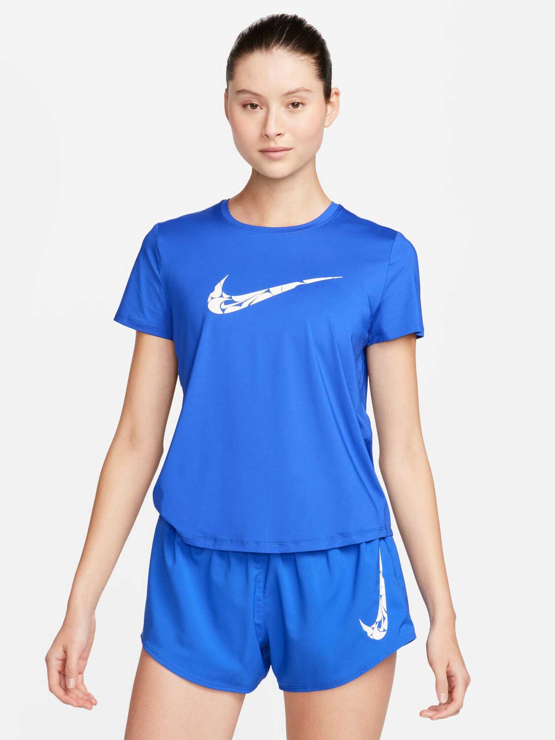 

Футболка Nike W NK ONE SWSH HBR DF SS TOP, синий