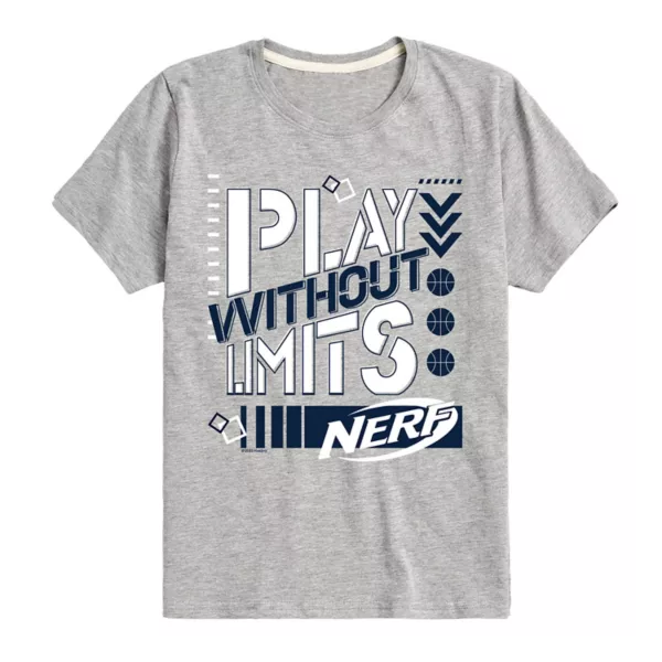 

Футболка с принтом «Баскетбол без ограничений» для мальчиков 8-20 лет Nerf, серый