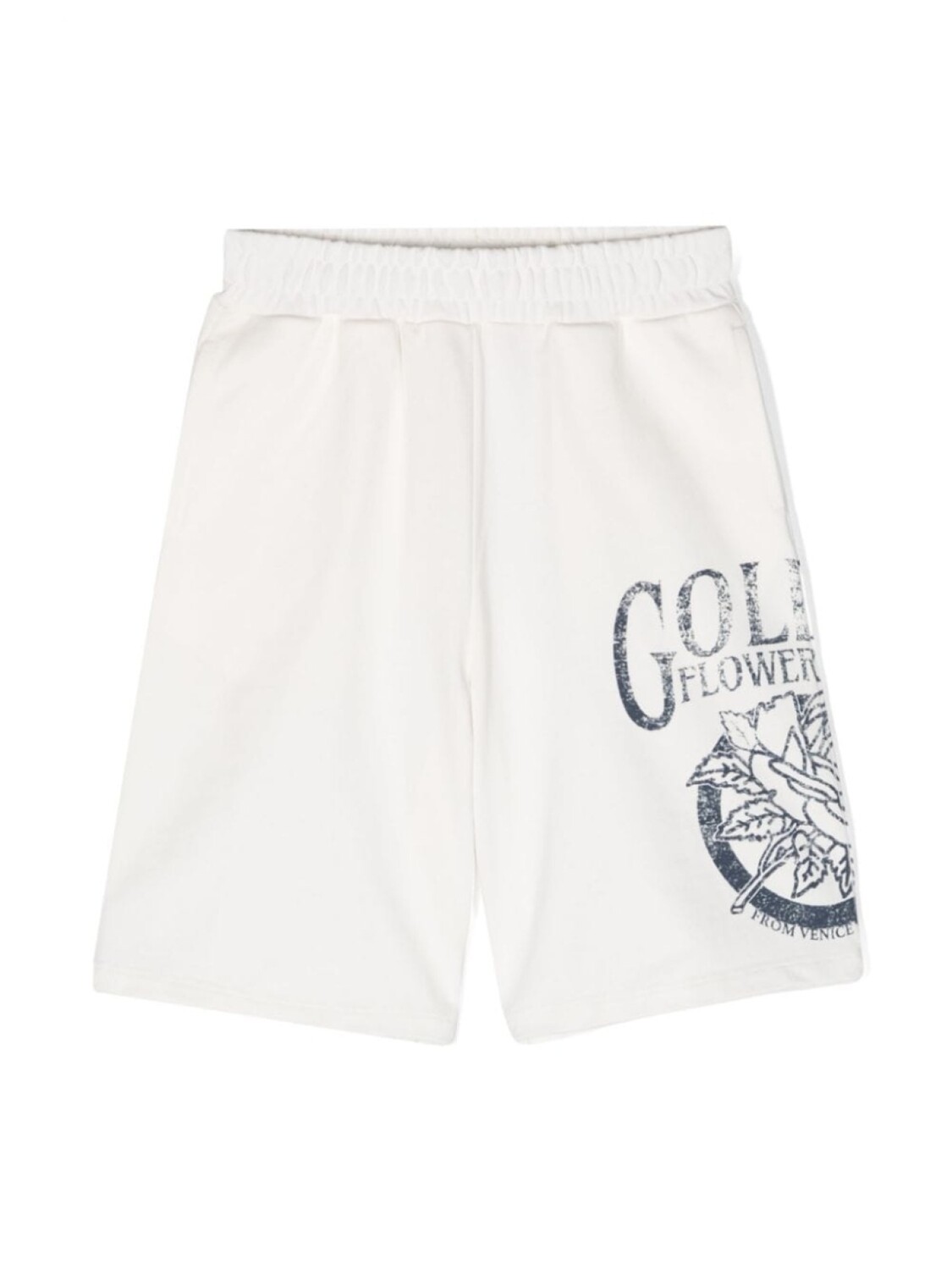 

Golden Goose Kids спортивные шорты средней посадки, белый