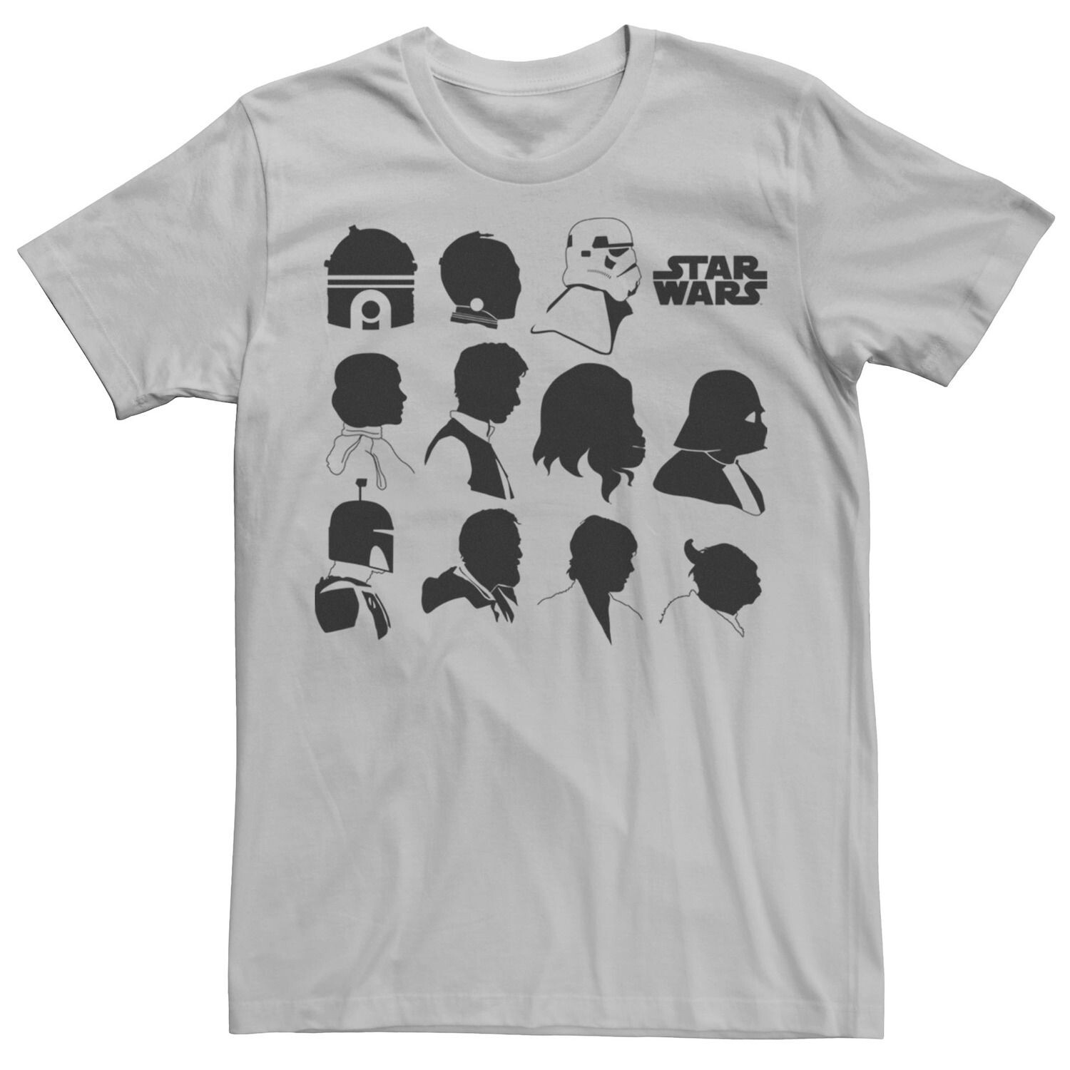 

Мужская футболка с силуэтом главного героя, вид сбоку Star Wars