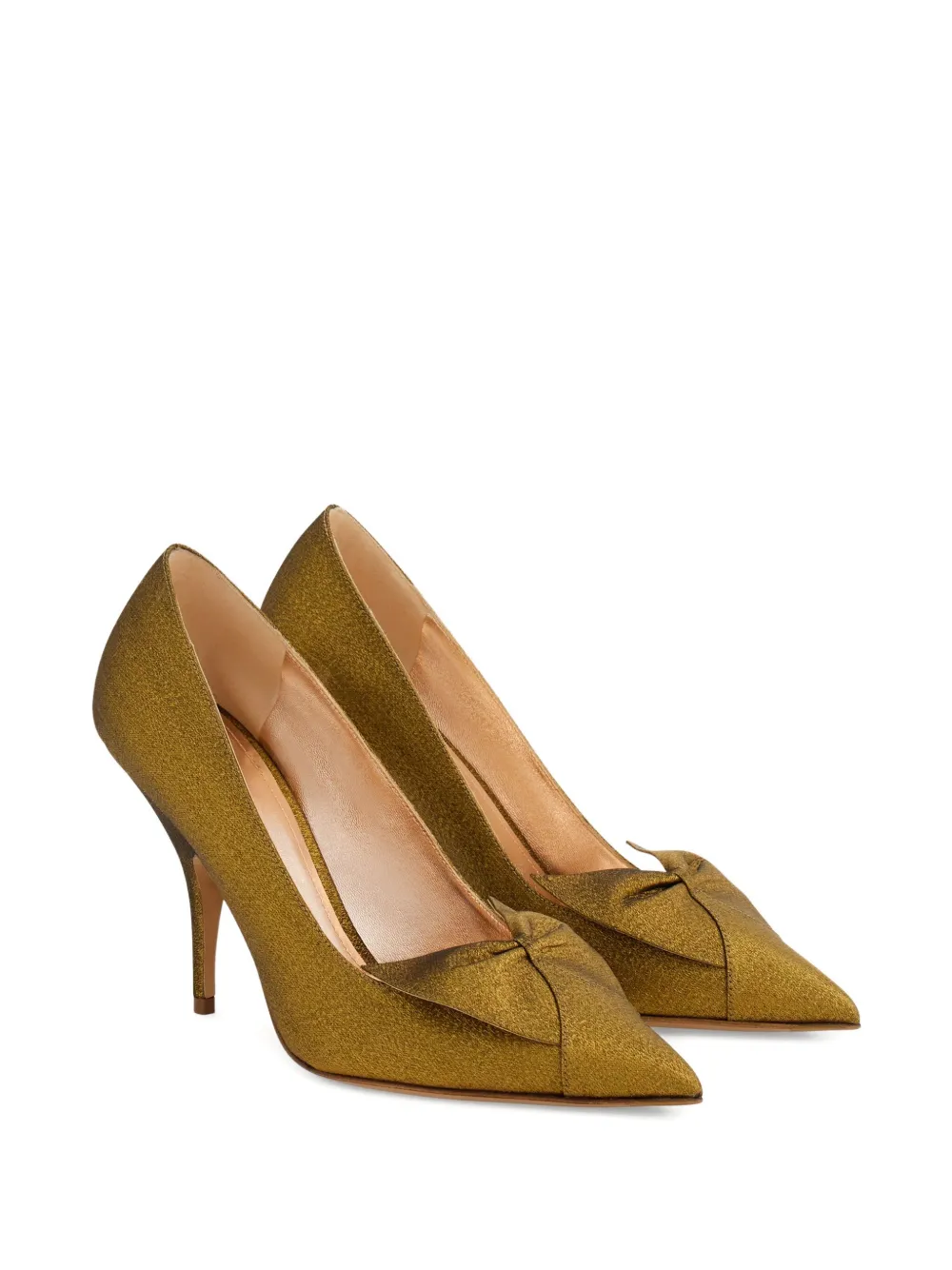 Туфли Bow 95 Ferragamo, зеленый — фото 2