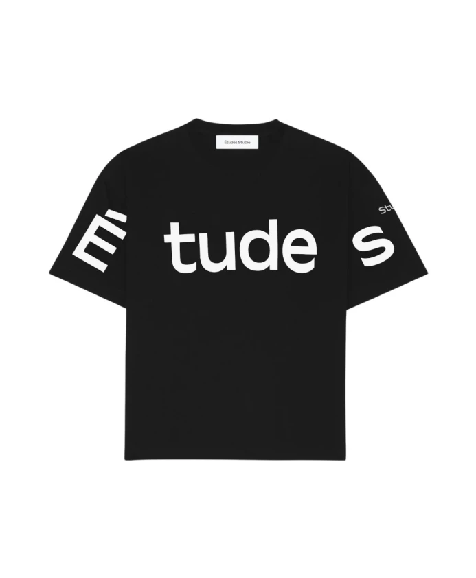 

Расслабляющая большая черная футболка ÃTudes, черный