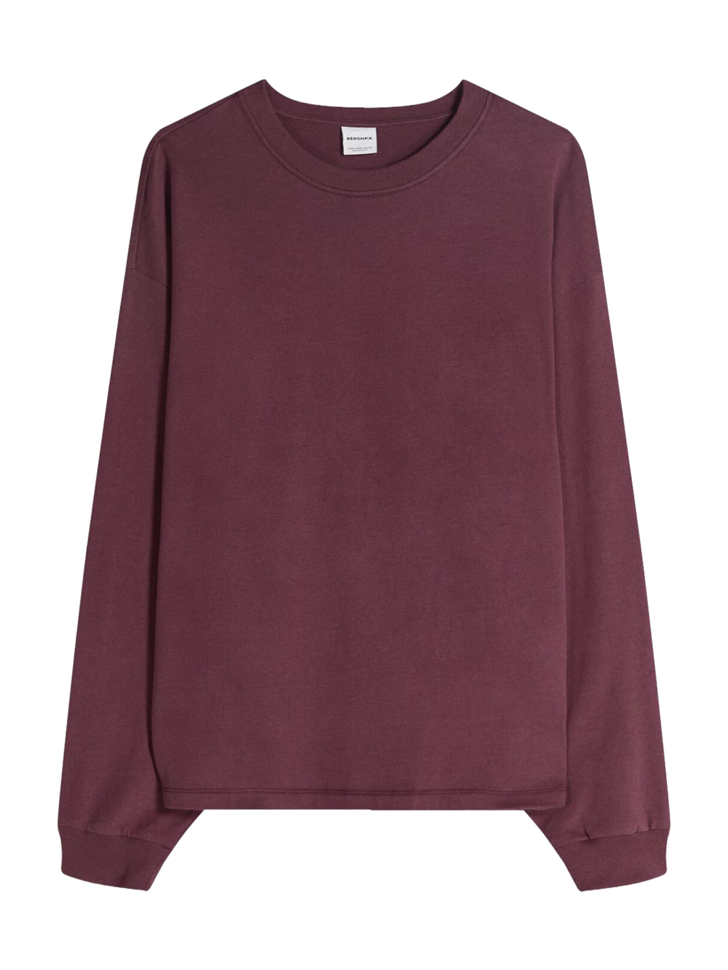 

Bershka Лонгслив в цвете бордо