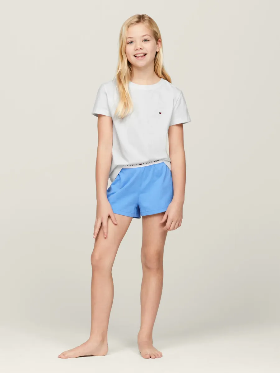 

Tommy Hilfiger Underwear Пижамы "SS SHORT PJ SET BASICS" (комплект, 2 шт.), дети до 16 лет, цвет White/Blue Spell