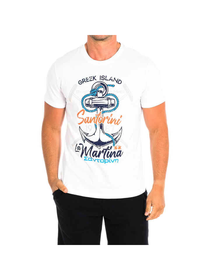 

Рубашка белого цвета La Martina