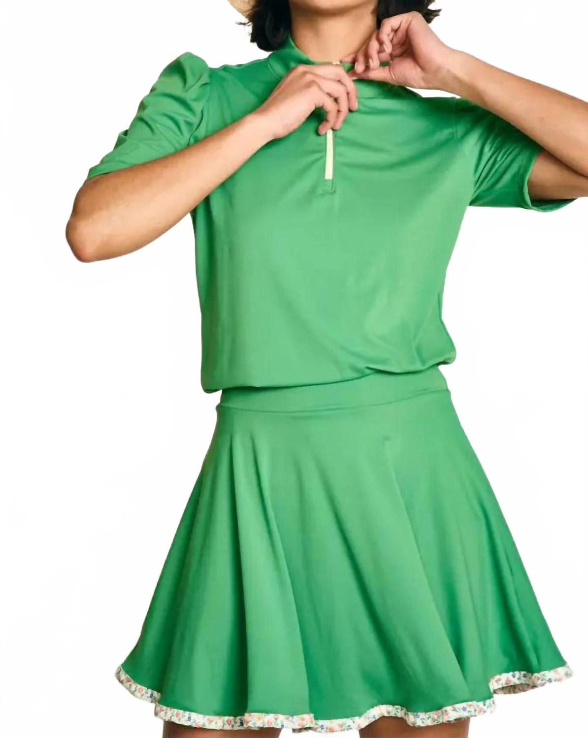 

Футболка Fairway с короткими рукавами, зеленого цвета Byrdie Golf Social Wear, зеленый