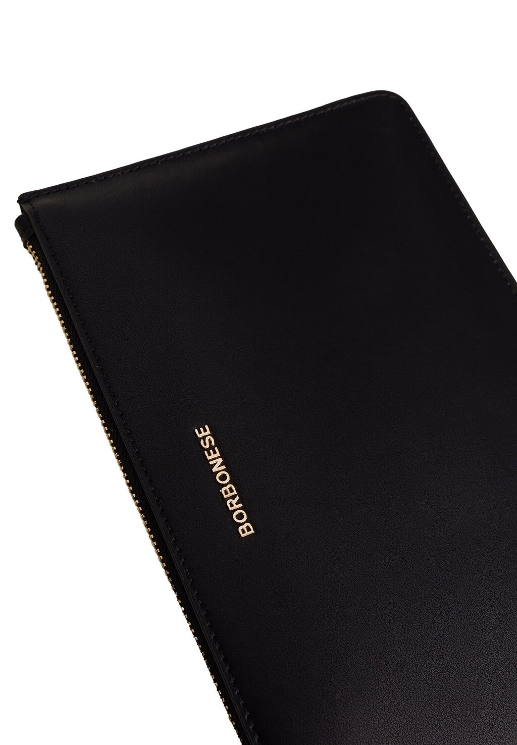 

Кошелек LETTERING FLAT POUCH Borbonese, черный
