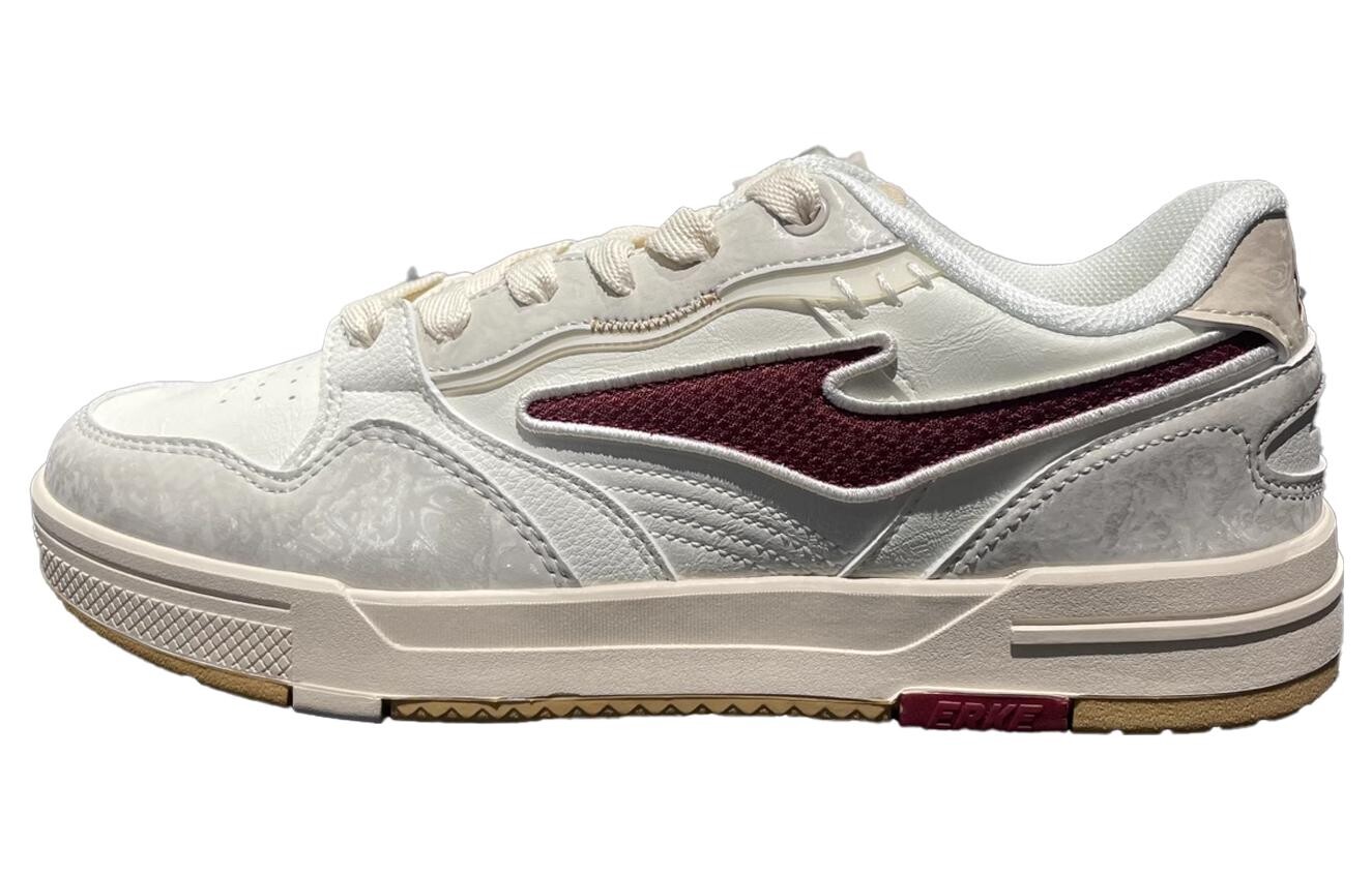

Кроссовки ERKE Skateboarding Shoes Men Low-top White/Red, белый/красный