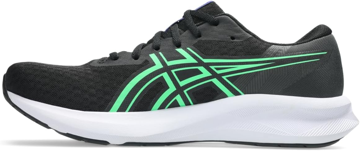 Мужские кроссовки для бега ASICS Patriot 14, черный/зеленый/ярко-зеленый — фото 4