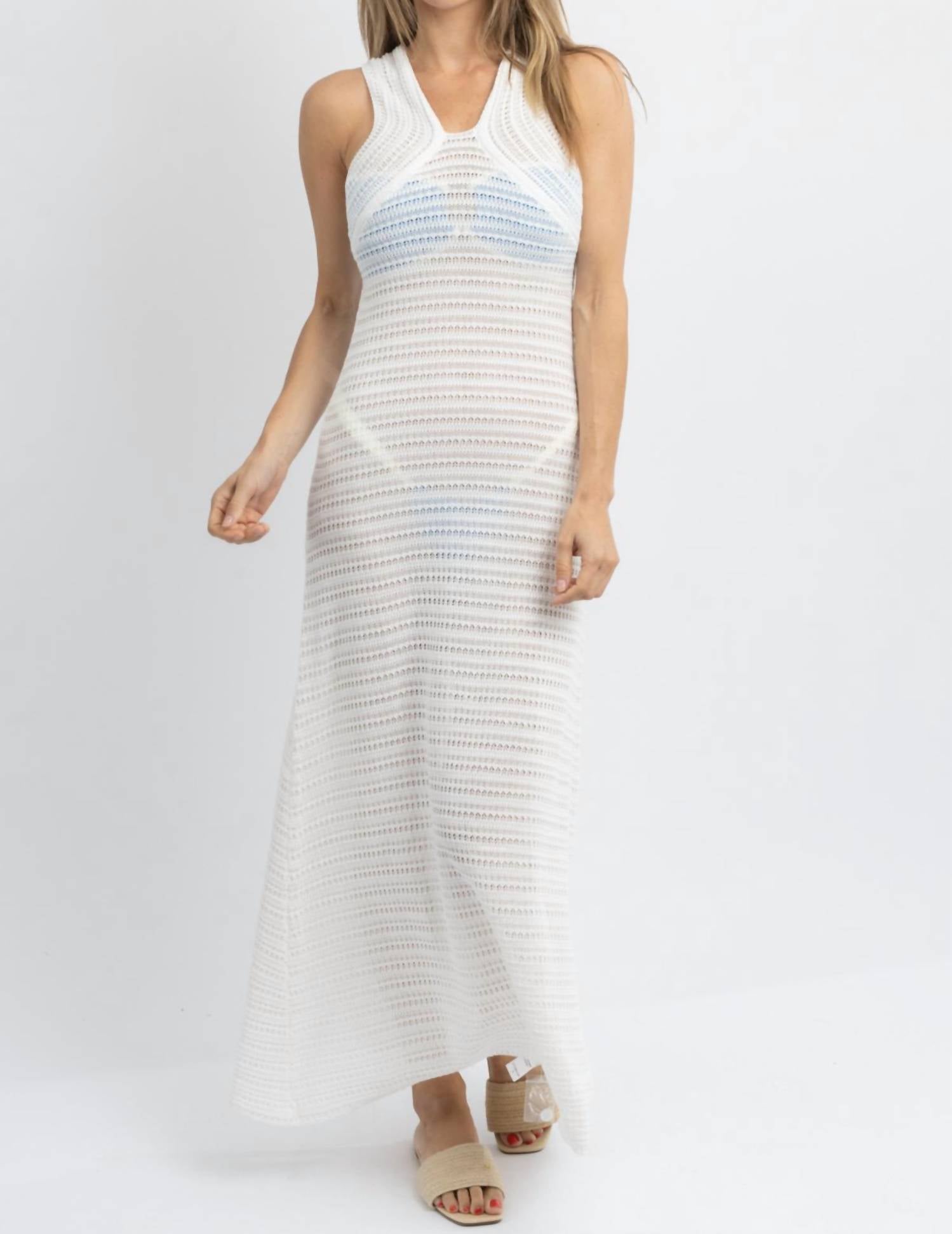 

Платье Shoreside Crochet Coverup белого цвета Style U