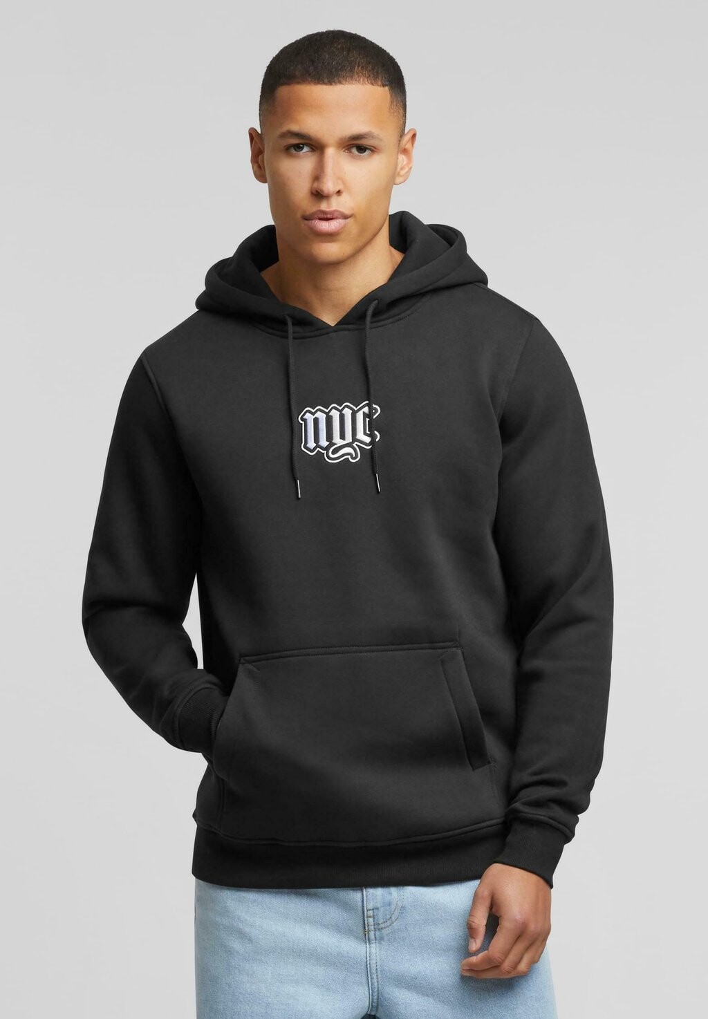 

Толстовка с капюшоном NYC OLD ENGLISH WORDING HOODY Mister Tee, черный