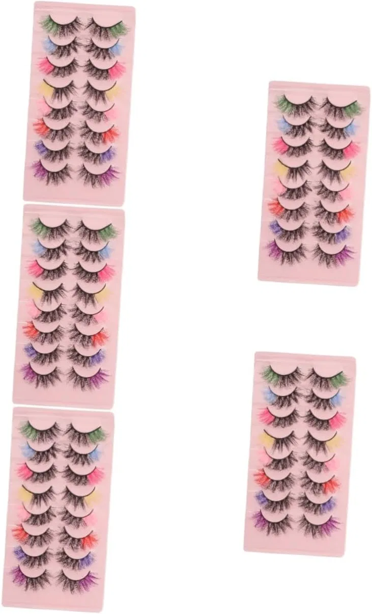 Цветные ресницы Curl Lash Extensions OHPHCALL 40 пар 5 цветов