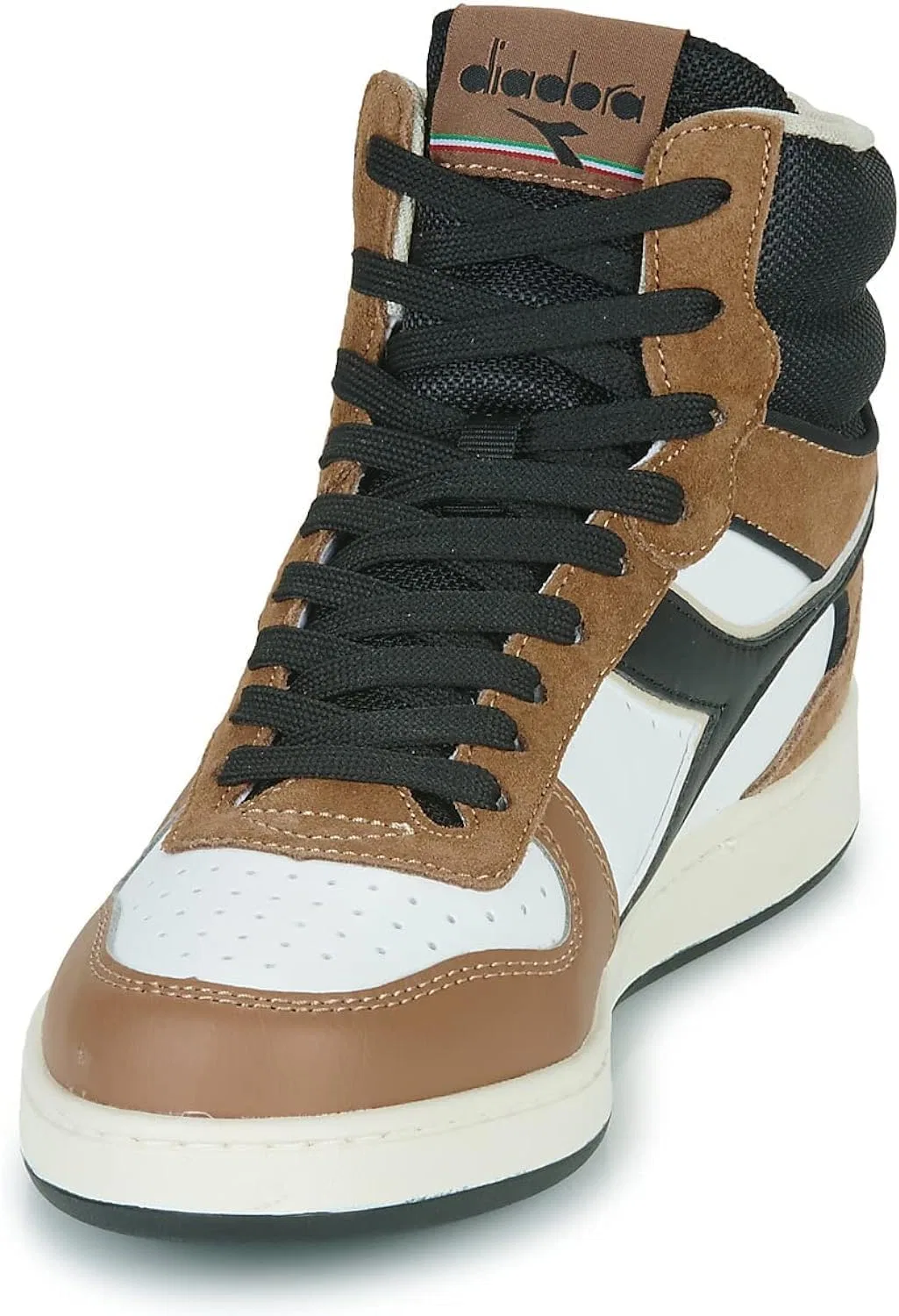 Мужские кроссовки Diadora Magic Basket Mid Earth 179004 d0098, White Brown — фото 4