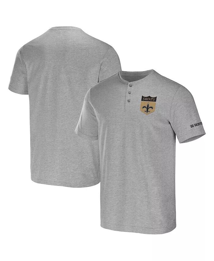 

Мужская коллекция NFL x Darius Rucker от Heather Gray New Orleans Saints Henley футболка Fanatics
