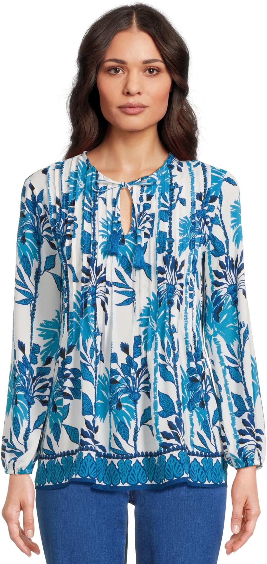 

Лонгслив Lilly Pulitzer Marilina Long Sleeve Tunic, цвет Coconut Swayin In The Breeze
