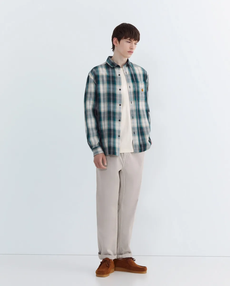 

Мужская рубашка с длинным рукавом Blanton Shirt Carhartt WIP, зеленый