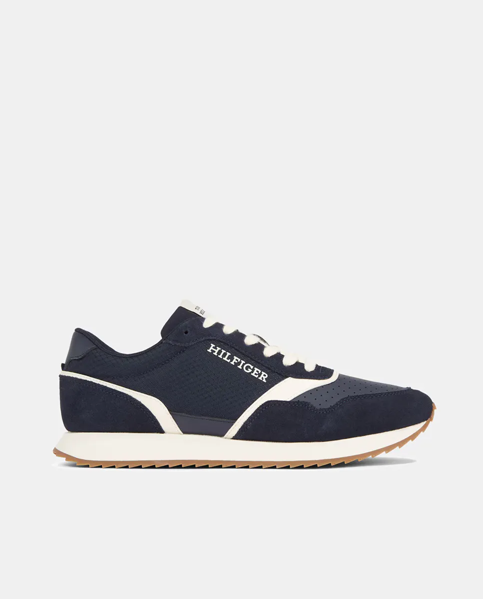 

Мужские кроссовки с кожаным миксом Tommy Hilfiger, синий