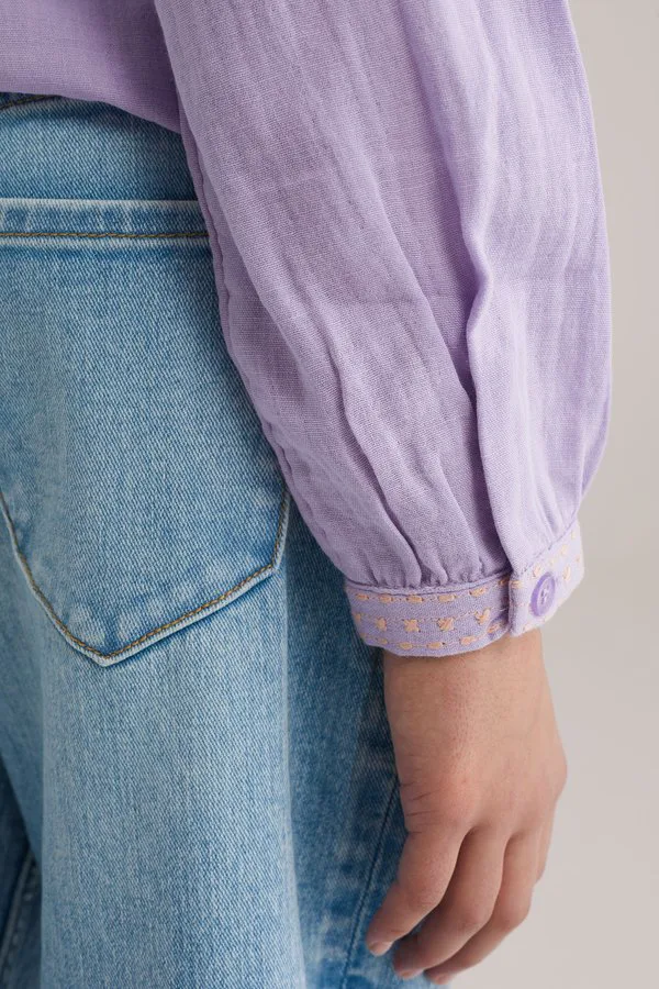 Блузка на пуговицах We Fashion, Lilac — фото 3