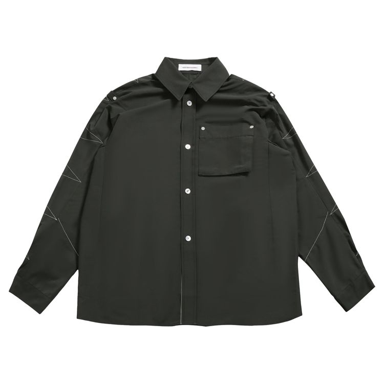 

Рубашка Kiko Kostadinov Solva Shirt 'Roisin Green', зеленый
