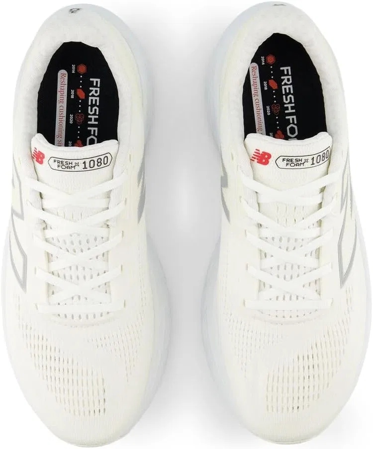 Мужские беговые кроссовки New Balance Fresh Foam X 1080, White Silver Metallic Sea Salt — фото 4